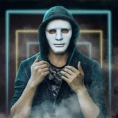 Beyaz Jabbawockeez Maskesi thumbnail 3