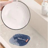 Süzgeçli Lavabo Gider Koruyucu Mat Gri thumbnail 4