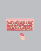Retro Tarz Bluetooth 5.1 Klavye – Win/OSX/Android/iOS Uyumlu thumbnail 5