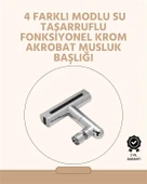 360° Dönüşlü Su Akışı Başlığı | 4'ü 1 Arada Kullanım thumbnail 2