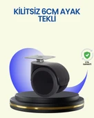 6 cm Döner Kilitsiz Ayak Tek Parça thumbnail 2