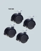 Kilitli Mini Tekerlek Ayak 4 cm 4’lü Set thumbnail 5