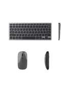 Bluetooth ve 2.4G Destekli Kablosuz Klavye Mouse Seti Şarj Edilebilir thumbnail 3