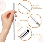 3 Parça Paslanmaz Çelik Pipet Seti thumbnail 3