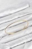CM Gold Renk Simli Model 65 mm Bilezik thumbnail 1