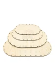 Home Rattan Bambu Örgü Tabanlık Oval Set thumbnail 1