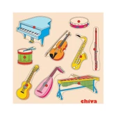 1004-CS , Müzik Aletleri Ahşap Puzzle thumbnail 2