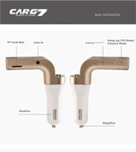 Carg7 Bluetooth Araç Fm Transmitter Usb Girişli thumbnail 2