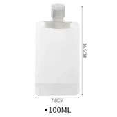 3 Adet 100ml Krem Şampuan Kabı Tekrar Kullanılabilir Set thumbnail 5