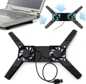Katlanabilir Laptop Soğutucu 2 fanlı thumbnail 3