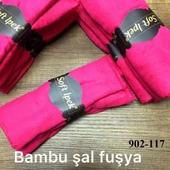 Soft İpek Bambu Pamuk Şal (fusya) 902-117 thumbnail 2