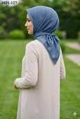 Locella Soft Pamuk Eşarp (Mavi) 1031-127 thumbnail 1