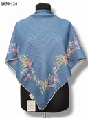 Locella Soft Pamuk Eşarp (Mavi) 1050-124 thumbnail 2