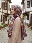Sharell Fransız İpeği Şal (Mürdüm) 247-125 thumbnail 1