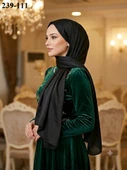 JanJan Abiye Şal (Siyah) 239-111 thumbnail 2
