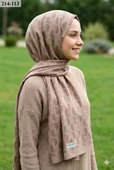 Moda Akyüz Ayrobin Jakar Şal (Karamel) 214-113 thumbnail 1