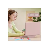 Macbook Pro 14 2021 Macbook Deri Kapak - Pembe thumbnail 4