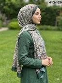 Soft İpek Etnik Desen Soft Şal 413-120 thumbnail 1