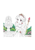 4e Anime Princess Boyama Kitabı Pembe thumbnail 2