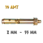 Made Gömlekli Çelik Dübel 8x55 mm. - 10 Adet thumbnail 1
