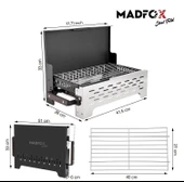 Madfox SteelFold Paslanmaz Çelik Katlanabilir Mangal thumbnail 3