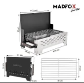 Madfox SteelFold Paslanmaz Çelik Katlanabilir Mangal thumbnail 3