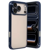 İphone 17 Pro Lensli Silikon - Lacivert thumbnail 1