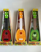 Meyve Desenli Telli Mini Gitar 35 Cm thumbnail 4