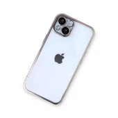 İphone 14 Plus Kılıf Lensli Silikon - Gold thumbnail 3