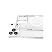 İphone 17 Pro Combo Sert Şeffaf Magsafe Kapak - Şeffaf thumbnail 3