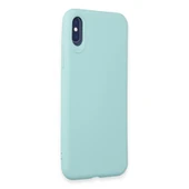 İphone X Kılıf First Silikon - Turkuaz thumbnail 2