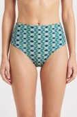 Mavi Azure Yüksek Bel Tek Alt Bikini thumbnail 1
