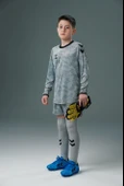 Hummel Line Kaleci Tek Üst Forma Gri Çocuk thumbnail 4