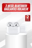 3.Nesil İOS Android Uyumlu Bluetooth 5.0 Beyaz Çağrı Cevaplama thumbnail 1