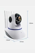 Akıllı Gece Görüşlü Sensörlü Wifi Kamera Telefondan Takip Edilebilir thumbnail 4