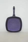 Seramik 28cm Grill Tava - Mor thumbnail 1
