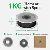 Bambu Lab Pla Basic Gümüş Filament Makaralı 1.75mm 1kg thumbnail 5