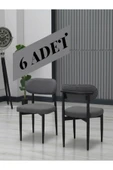 POLO SANDALYE SİYAH AYAK 6 ADET thumbnail 1