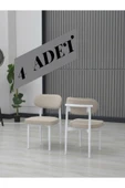 POLO SANDALYE BEYAZ AYAK 4 ADET thumbnail 1