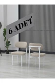 POLO SANDALYE BEYAZ AYAK 6 ADET thumbnail 1