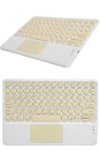 Bluetooth Touchpad Klavye Ultra İnce Taşınabilir Q Klavye thumbnail 5