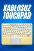 Bluetooth Touchpad Klavye Ultra İnce Taşınabilir Q Klavye thumbnail 2
