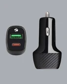 Kompakt Tasarımlı Type-C + USB Girişli Araç Şarj Başlığı thumbnail 4