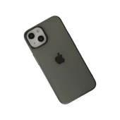 İphone 14 Plus Kılıf Pc Sert Şeffaf Kapak - Siyah thumbnail 3