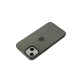 İphone 14 Plus Kılıf Pc Sert Şeffaf Kapak - Siyah thumbnail 5