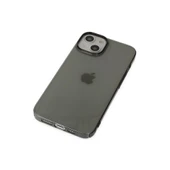 İphone 14 Plus Kılıf Pc Sert Şeffaf Kapak - Siyah thumbnail 4