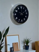 Zentime 40 Cm Krom Şık Duvar Saati thumbnail 3