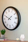 Zentime 52 Cm Siyah Modern Duvar Saati thumbnail 3