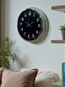 Zentime 40 Cm Krom Şık Duvar Saati thumbnail 4
