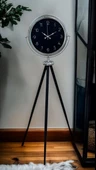 Krom Zarif Tripod Ayaklı Saat thumbnail 3